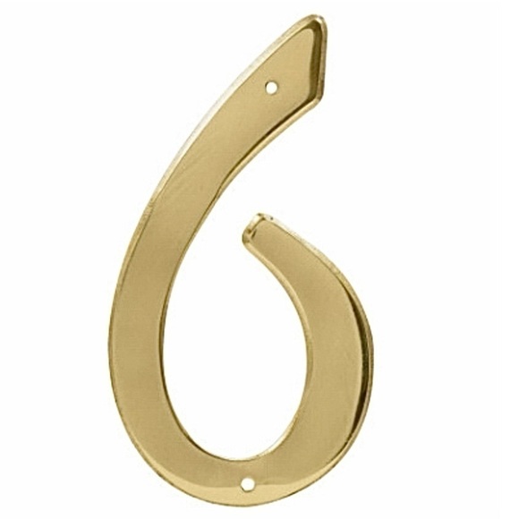 $5 ADD‎ ON with $15+ Bundle Solid Brass 4-Inch Nail-On Traditional # 6 NEW - Picture 3 of 3